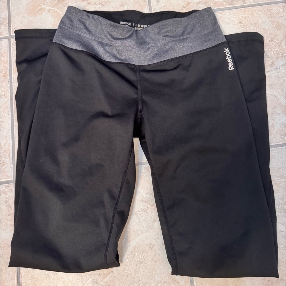 Reebok Straight Leg Black Yoga Pants